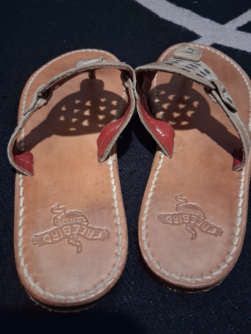 Freebird by Steven Tan Leather Cutout Star & Moon Sandals - Picture 4 of 8